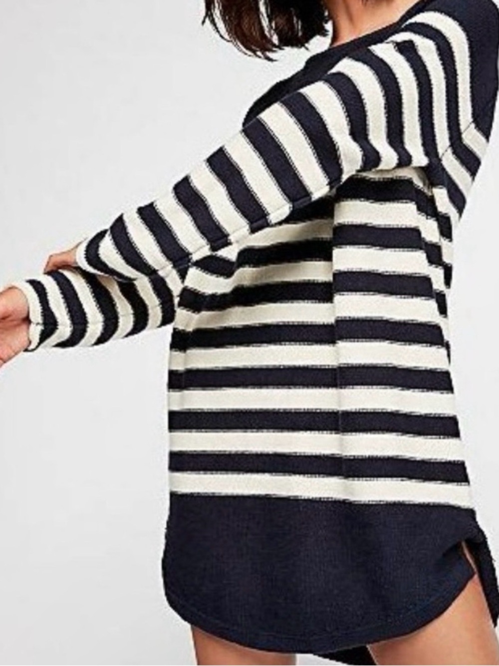 Free People Renegade Striped Knit Sweater